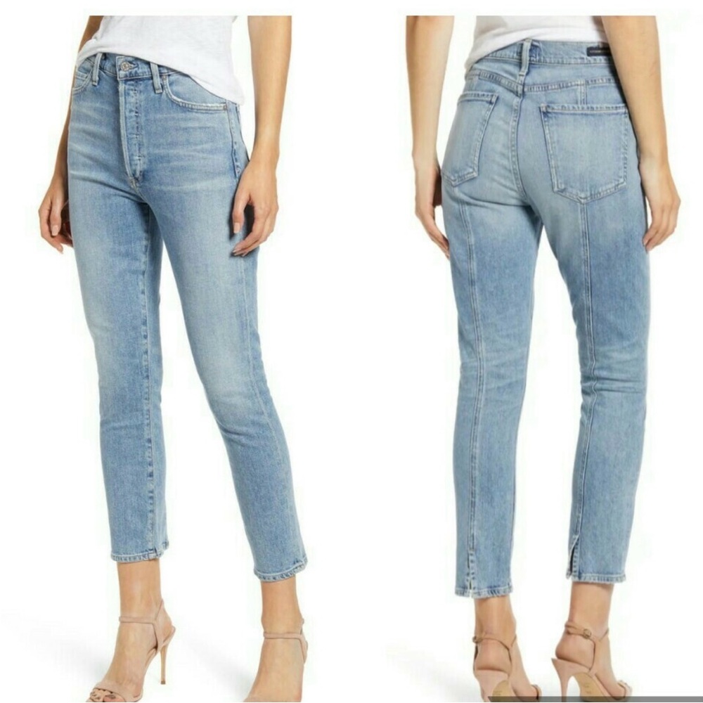 Citizens Of Humanity Olivia crop high rise slim jeans
